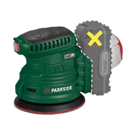 Parkside 20V Random Orbital Sander — X 20V Team (Bare Unit)