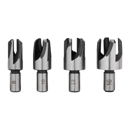 Parkside Wood Plug Cutter Set — 4 Piece