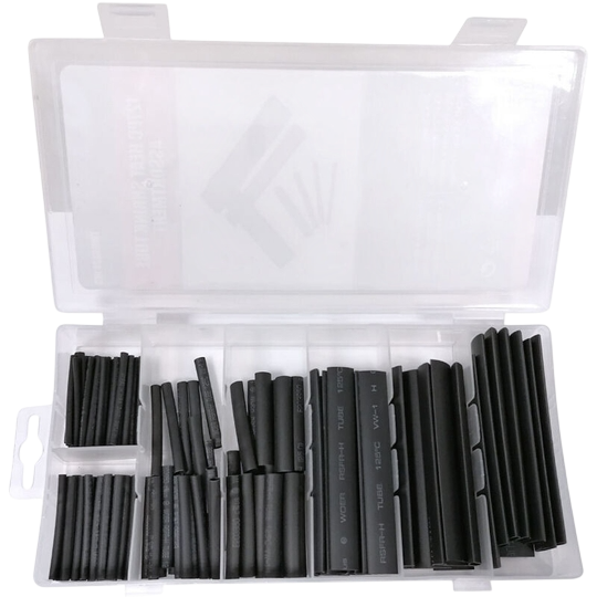 Parkside Heat Shrink Tubing Set — 125 - Piece, Black