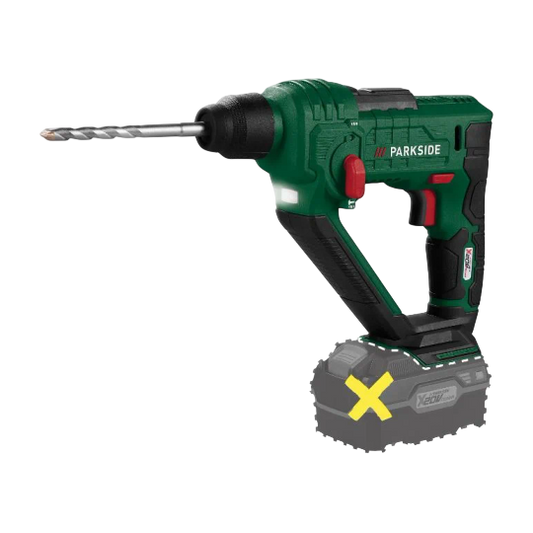 Parkside Cordless Rotary Hammer — 20V SDS-Plus X 20V Team