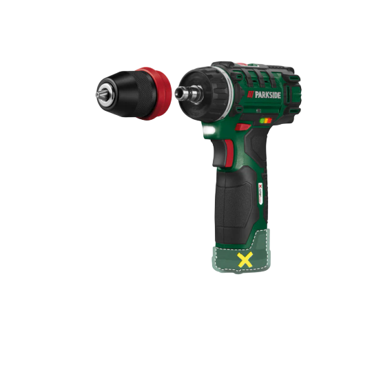 Parkside 12V Cordless Drill — Compact Drill Driver with Case
