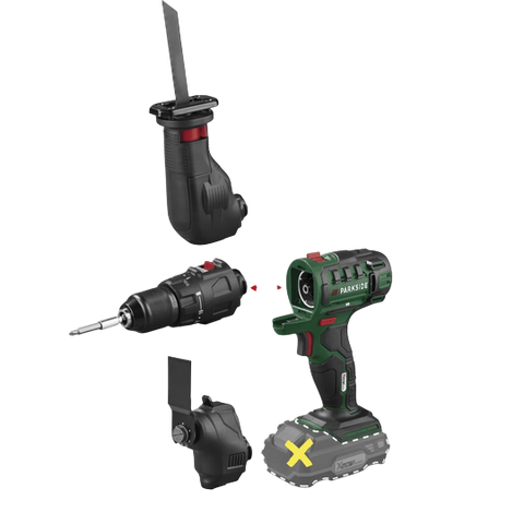 Parkside 3-in-1 Cordless Multi-Tool — Drill, Saw & Grinder