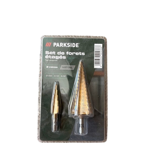 Parkside PSB 3 A1 Step Drill Bit Set — 2 Piece