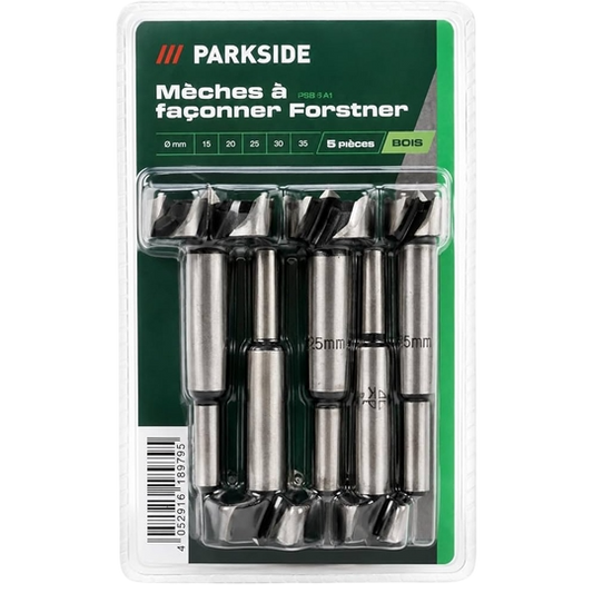 Parkside 8-Piece Forstner Drill Bit Set