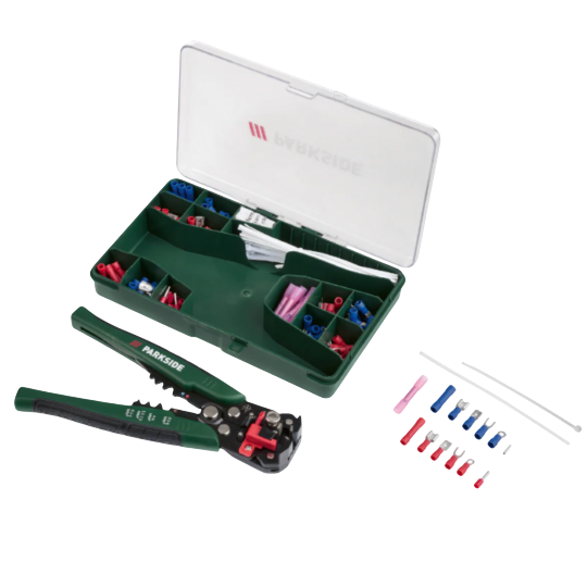 Parkside 2-Piece Automatic Wire Stripper and Crimper Set
