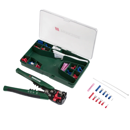 Parkside 2-Piece Automatic Wire Stripper and Crimper Set