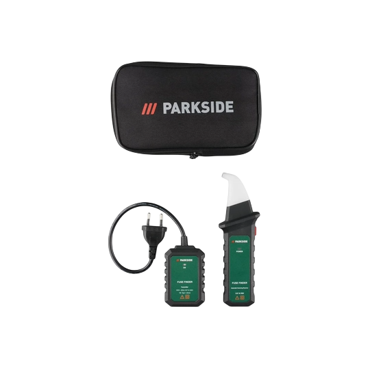 PARKSIDE Fuse Finder — Circuit Breaker and Fuse Finder Set with Transmitter, Receiver and Case