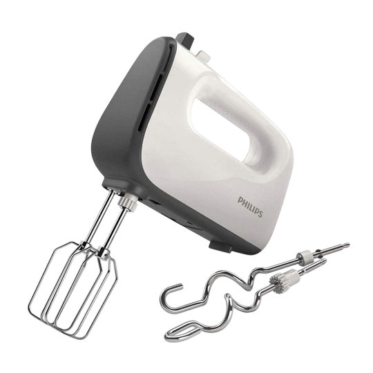 Philips Hand Mixer 5000 Series — 450 W with SeamlessMix Beaters & Dough Hooks