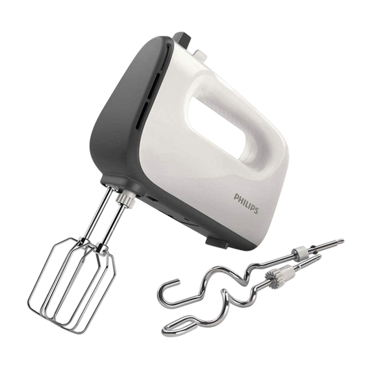 Philips Hand Mixer 5000 Series — 450 W with SeamlessMix Beaters & Dough Hooks