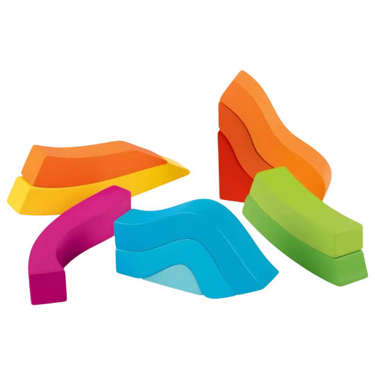 Playtive Rainbow Puzzle Box — Wooden Shape & Number Learning Set