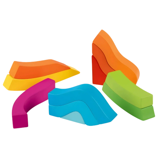 Playtive Rainbow Puzzle Box — Wooden Shape & Number Learning Set