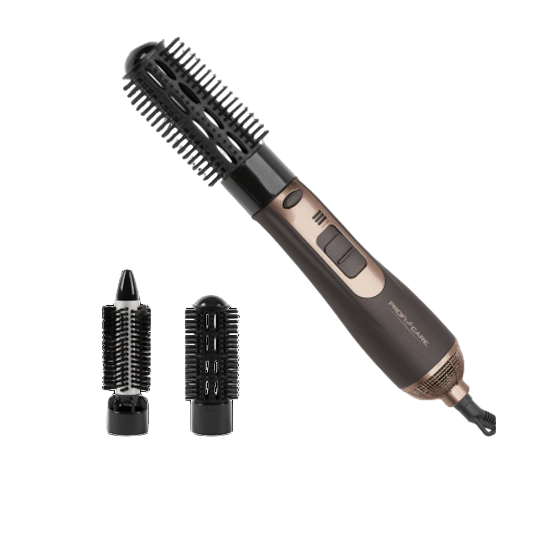 ProfiCare Warmluft-Lockenbürste — 800 W Hot Air Brush with Cool Style-Fix