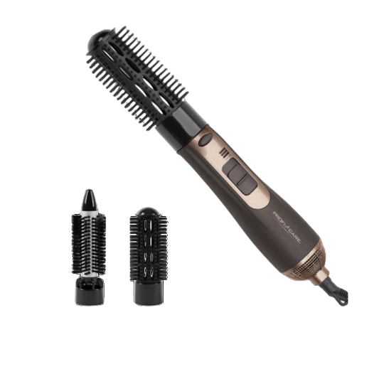 ProfiCare Warmluft-Lockenbürste — 800 W Hot Air Brush with Cool Style-Fix
