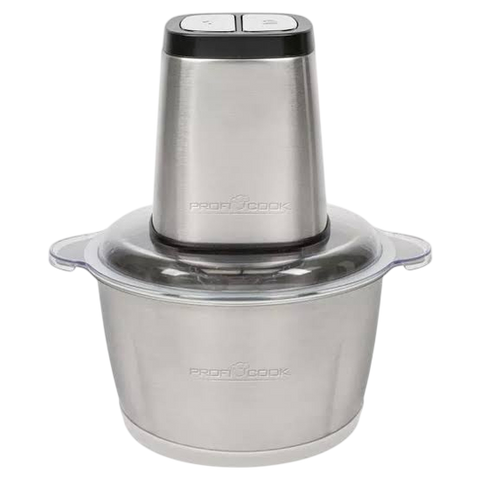ProfiCook Multi Chopper — 2-in-1 Chopper & Ice Crusher, 1.7 L Stainless Steel Bowl