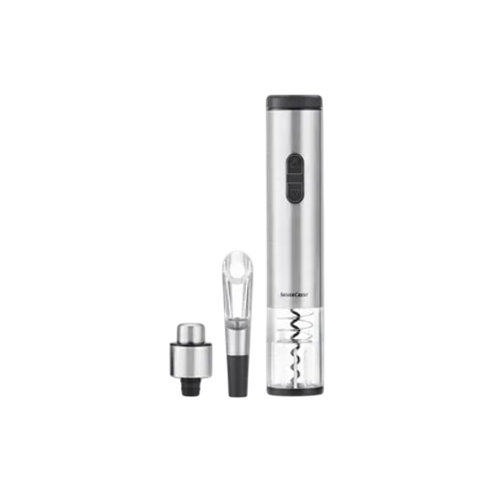 SilverCrest Electric Corkscrew – Automatic Wine Bottle Opener with Pourer and Stopper