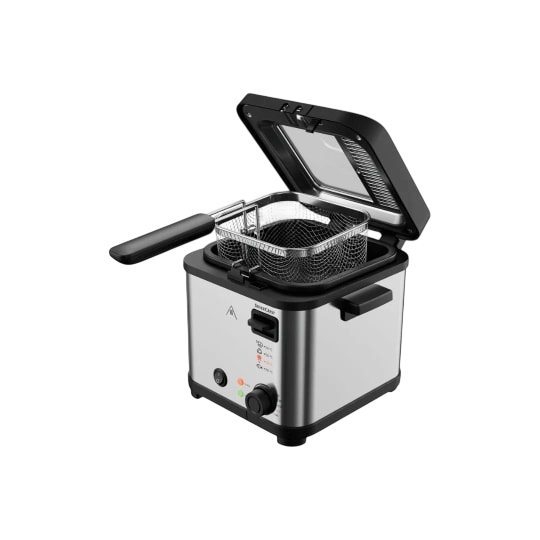 SilverCrest Mini Deep Fryer 840W – 1-Litre Compact Stainless Steel Fryer