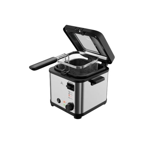 SilverCrest Mini Deep Fryer 840W – 1-Litre Compact Stainless Steel Fryer