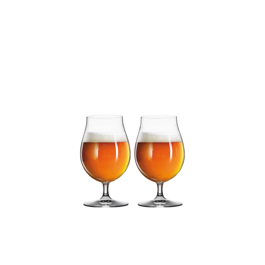 Spiegelau Biertulpe Set of 2 — Beer Tulip Glasses on Stem, German Crystal Glass