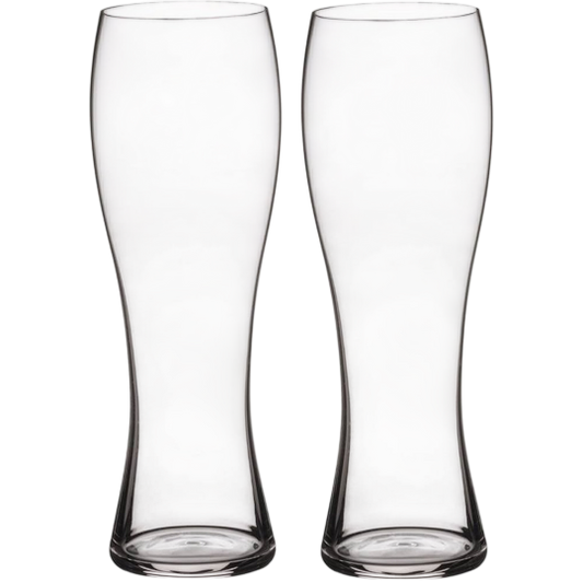 Spiegelau Weizenbierglas Set of 2 — Wheat Beer Glasses, German Crystal Glass