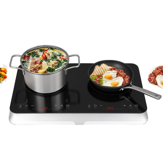 Switch On — Double Induction Hob, 3500 W Total (2000 W + 1500 W)