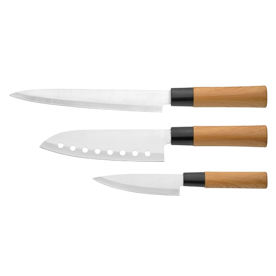Vesta 3-Piece Asian Style Knife Set (Messerset VESTA)