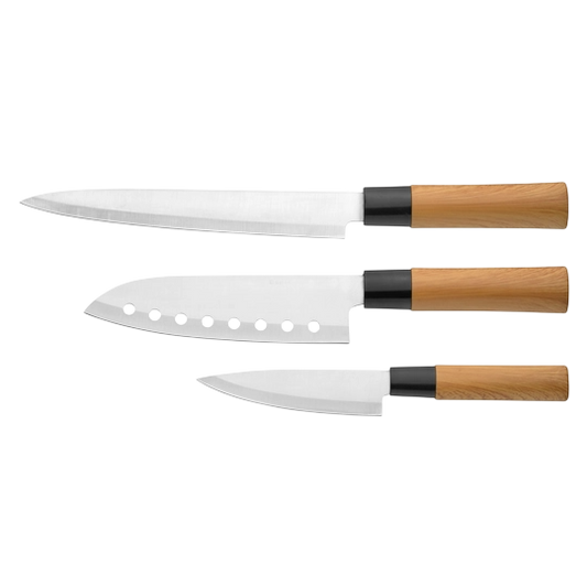 Vesta 3-Piece Asian Style Knife Set (Messerset VESTA)