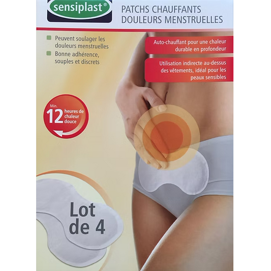 SENSIPLAST Heat Patches for Menstrual Pain, XXL Multipack
